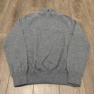 J. Crew Merino Wool Quarter Zip Pullover Size Extra Large